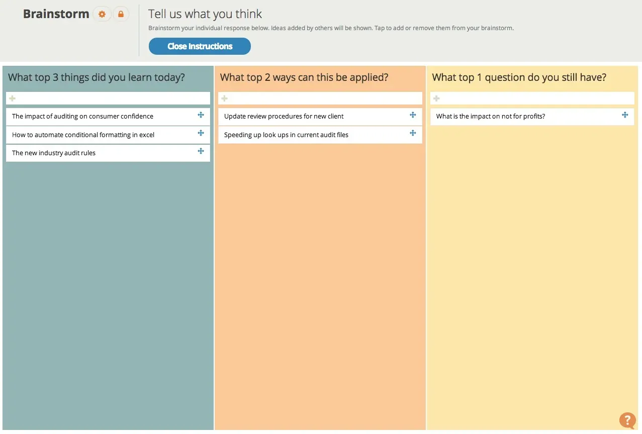 Exit Ticket Lecture Tools