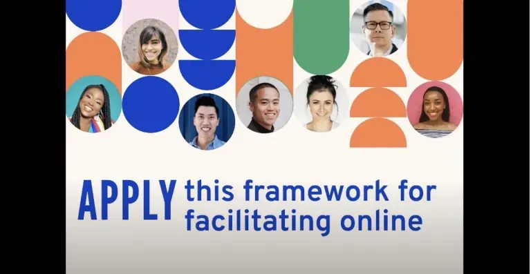 Apply this framework for facilitating online graphic with participant headshots
