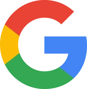 Google logo, leave a GroupMap review on Google
