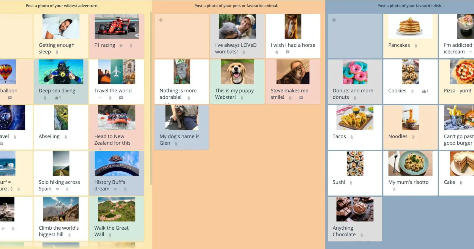 Icebreakers and Warm-ups template in GroupMap