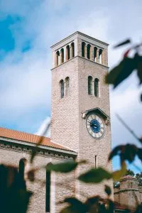 Brick clock tower at the University of Western Australia
