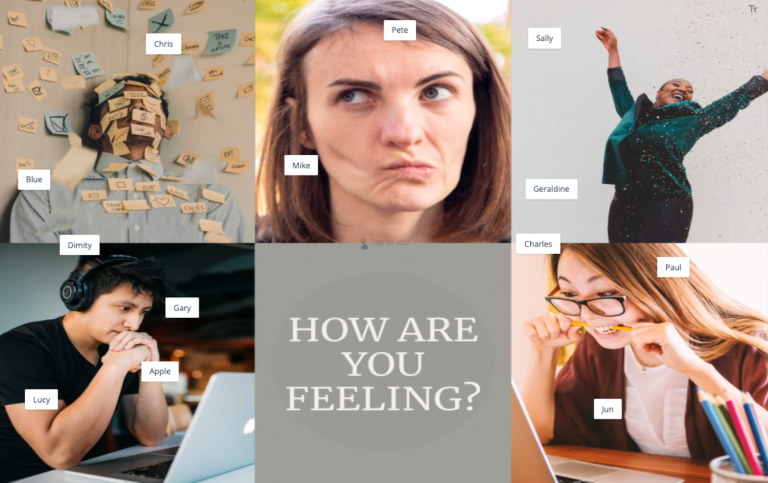 Use GroupMap to capture how each person is feeling at the start of the remote meeting - Ice breaker activity